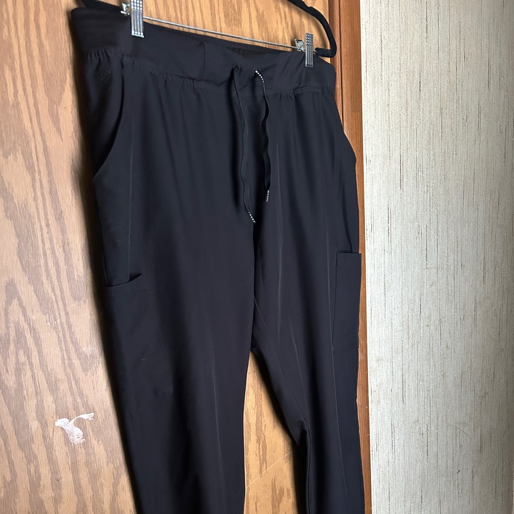 Med Couture XL Black Jogger Scrub Pants